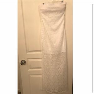 White Floral Maxi Dress (medium)